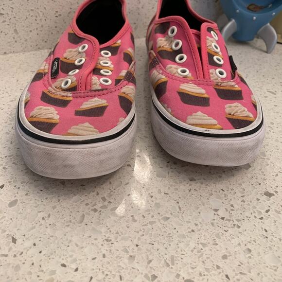 EUC Vans Pink Cupcake sneakers size Men’s 5.5 Women’s 7 - Picture 2 of 5